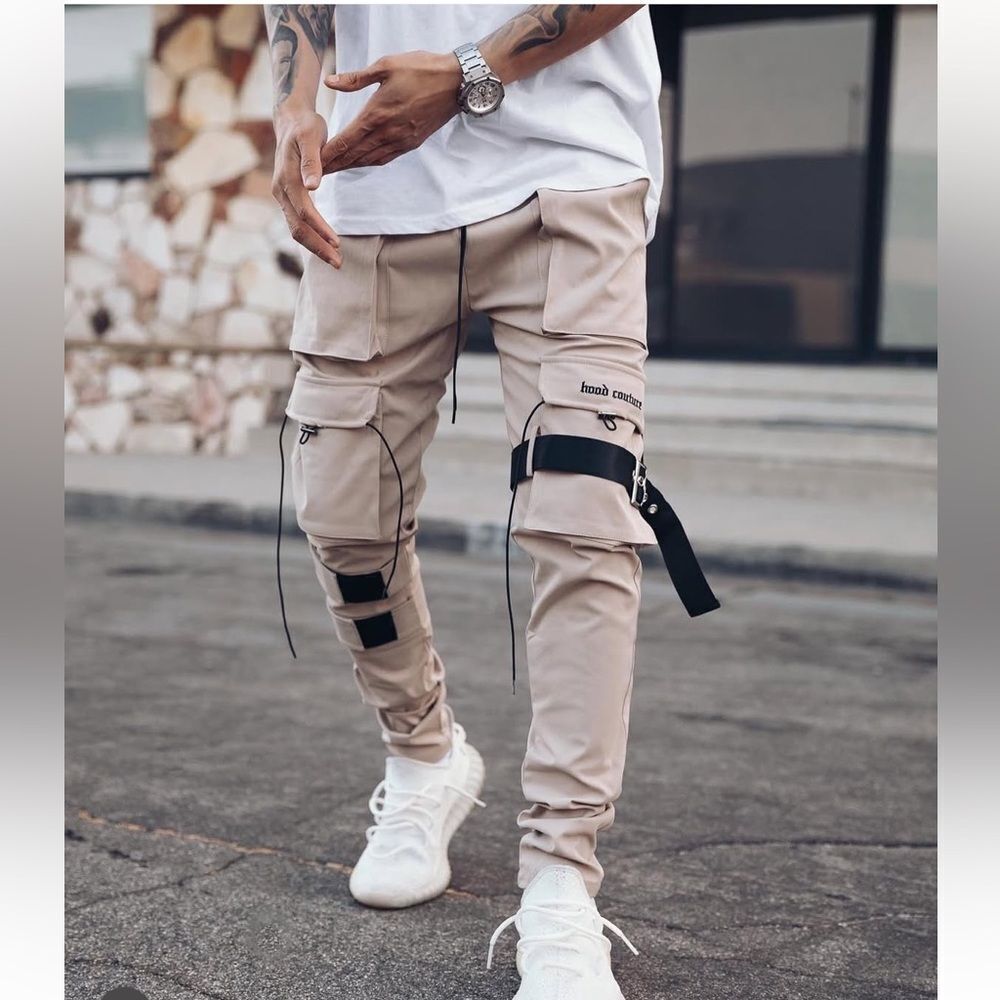 Hood Couture Sand Beige New Revolution V2 Cargo Pants